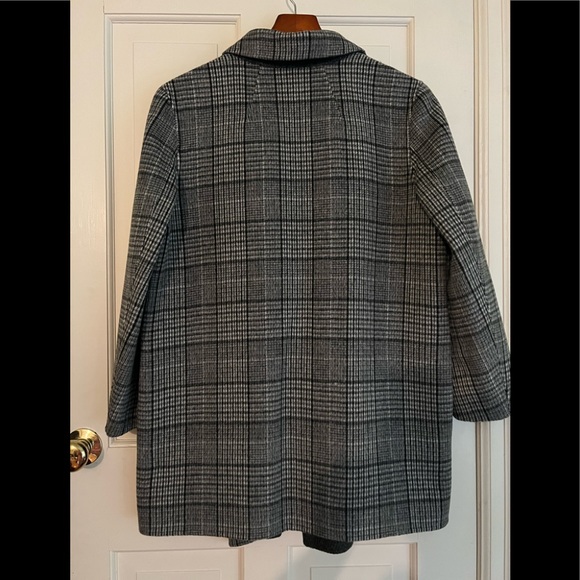 Theory Clairene Weston Plaid Wool/Cashmere Jacket - Picture 8 of 9